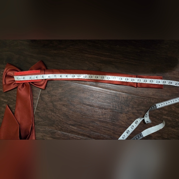 Satin bow Belt Cinnamon GIRLS - Picture 2 of 3